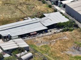 Drone flyover of slaughterhouse - Captured at Australian Food Group Abattoir, Laverton North VIC Australia.