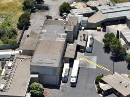 Drone flyover of slaughterhouse - Captured at Australian Food Group Abattoir, Laverton North VIC Australia.