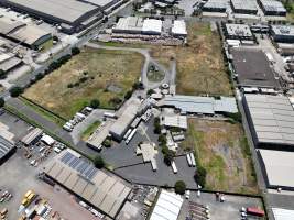 Drone flyover of slaughterhouse - Captured at Australian Food Group Abattoir, Laverton North VIC Australia.