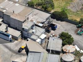 Drone flyover of slaughterhouse - Captured at Australian Food Group Abattoir, Laverton North VIC Australia.