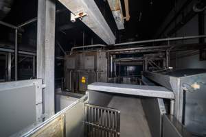 Race gates - Gates and mechanical walls in race - Captured at Diamond Valley Pork, Laverton North VIC Australia.