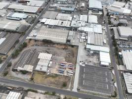 Drone flyover of slaughterhouse - Captured at Diamond Valley Pork, Laverton North VIC Australia.