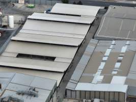 Drone flyover of slaughterhouse - Captured at Diamond Valley Pork, Laverton North VIC Australia.