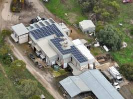 Drone flyover of slaughterhouse - Drone imagery of the BMK Food pig slaughterhouse. - Captured at BMK Food Slaughterhouse, Murray Bridge East SA Australia.