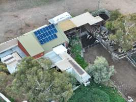 Drone flyover of slaughterhouse - Captured at Snowtown Abattoir, Snowtown SA Australia.