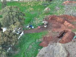 Drone flyover of slaughterhouse - Captured at Snowtown Abattoir, Snowtown SA Australia.