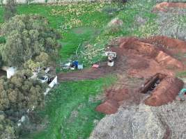 Drone flyover of slaughterhouse - Captured at Snowtown Abattoir, Snowtown SA Australia.