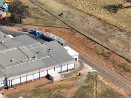 Drone flyover of slaughterhouse - Captured at Corowa Slaughterhouse, Redlands NSW Australia.