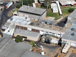 Drone flyover of slaughterhouse - Captured at Corowa Slaughterhouse, Redlands NSW Australia.