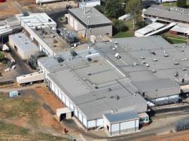Drone flyover of slaughterhouse - Captured at Corowa Slaughterhouse, Redlands NSW Australia.