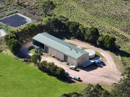Drone flyover of slaughterhouse - Captured at The Local Meat Co, Claude Road TAS Australia.