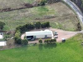 Drone flyover of slaughterhouse - Captured at The Local Meat Co, Claude Road TAS Australia.