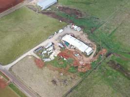 Drone flyover of slaughterhouse - Captured at Wal's Bulk Meats, Stowport TAS Australia.