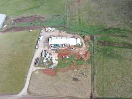 Drone flyover of slaughterhouse - Captured at Wal's Bulk Meats, Stowport TAS Australia.