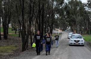 Hatchery lockdown action - In July 2016, 100 activists from across the country converged on the facility in Huntly, Victoria, with 21 entering the hatchery by surprise and halting operations for two hours in an effort to draw further public attention to the inherent cruelty of the egg industry. Over 150 male chicks - some just seconds from being killed - were rescued and are now living out their lives, happily and healthily, with experienced carers. - Captured at SBA Hatchery, Bagshot VIC Australia.