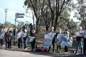 Hatchery lockdown action - In July 2016, 100 activists from across the country converged on the facility in Huntly, Victoria, with 21 entering the hatchery by surprise and halting operations for two hours in an effort to draw further public attention to the inherent cruelty of the egg industry. Over 150 male chicks - some just seconds from being killed - were rescued and are now living out their lives, happily and healthily, with experienced carers. - Captured at SBA Hatchery, Bagshot VIC Australia.