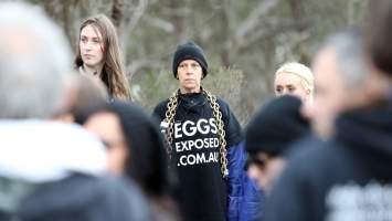 Hatchery lockdown action - In July 2016, 100 activists from across the country converged on the facility in Huntly, Victoria, with 21 entering the hatchery by surprise and halting operations for two hours in an effort to draw further public attention to the inherent cruelty of the egg industry. Over 150 male chicks - some just seconds from being killed - were rescued and are now living out their lives, happily and healthily, with experienced carers.
Photos captured by the Bendigo Advertiser. - Captured at SBA Hatchery, Bagshot VIC Australia.
