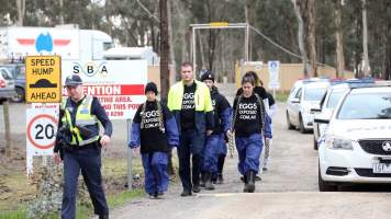 Hatchery lockdown action - In July 2016, 100 activists from across the country converged on the facility in Huntly, Victoria, with 21 entering the hatchery by surprise and halting operations for two hours in an effort to draw further public attention to the inherent cruelty of the egg industry. Over 150 male chicks - some just seconds from being killed - were rescued and are now living out their lives, happily and healthily, with experienced carers.
Photos captured by the Bendigo Advertiser. - Captured at SBA Hatchery, Bagshot VIC Australia.