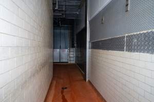 Corridor between cattle kill and processing rooms - Captured at Gathercole's Wangaratta Abattoir, Wangaratta VIC Australia.