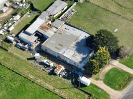 Drone flyover of rabbit/sheep slaughterhouse - Captured at Gippsland Meats, Bairnsdale VIC Australia.