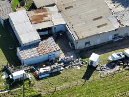 Drone flyover of rabbit/sheep slaughterhouse - Captured at Gippsland Meats, Bairnsdale VIC Australia.