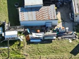 Drone flyover of rabbit/sheep slaughterhouse - Captured at Gippsland Meats, Bairnsdale VIC Australia.