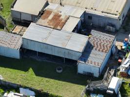 Drone flyover of rabbit/sheep slaughterhouse - Captured at Gippsland Meats, Bairnsdale VIC Australia.