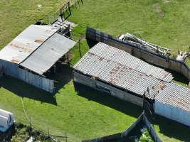 Drone flyover of rabbit/sheep slaughterhouse - Captured at Gippsland Meats, Bairnsdale VIC Australia.