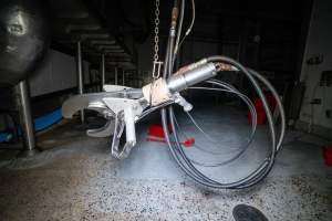 Machinery inside cattle kill room - Captured at Ralphs Meat Co, Seymour VIC Australia.