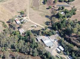 Drone flyover of slaughterhouse - Captured at Game Meats Company Slaughterhouse, Eurobin VIC Australia.