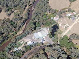Drone flyover of slaughterhouse - Captured at Game Meats Company Slaughterhouse, Eurobin VIC Australia.