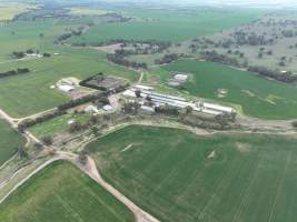 Drone flyover of piggery - Captured at Lansdowne Piggery, Kikiamah NSW Australia.