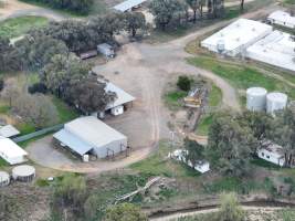 Drone flyover of piggery - Captured at Lansdowne Piggery, Kikiamah NSW Australia.