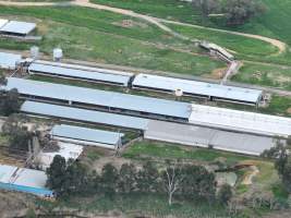 Drone flyover of piggery - Captured at Lansdowne Piggery, Kikiamah NSW Australia.