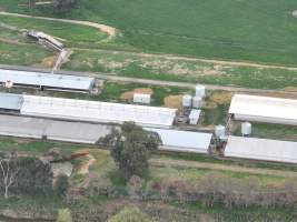 Drone flyover of piggery - Captured at Lansdowne Piggery, Kikiamah NSW Australia.