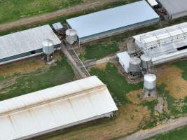 Drone flyover of piggery - Captured at Lansdowne Piggery, Kikiamah NSW Australia.