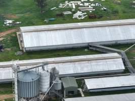 Drone flyover of piggery - Captured at Golden Grove Piggery, Young NSW Australia.