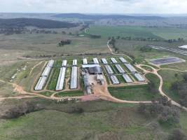 Drone flyover of piggery - Captured at Dead Horse Gully (DHG) Piggery, Young NSW Australia.
