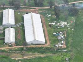 Drone flyover of piggery - Captured at Golden Grove Piggery, Young NSW Australia.