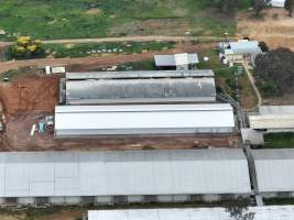 Drone flyover of piggery - Captured at Golden Grove Piggery, Young NSW Australia.