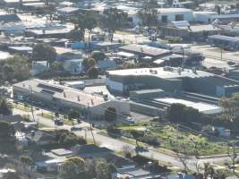 Drone flyover of slaughterhouse - Captured at Gathercole's Wangaratta Abattoir, Wangaratta VIC Australia.