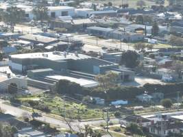 Drone flyover of slaughterhouse - Captured at Gathercole's Wangaratta Abattoir, Wangaratta VIC Australia.