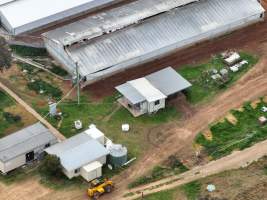Drone flyover of piggery - Captured at Golden Grove Piggery, Young NSW Australia.