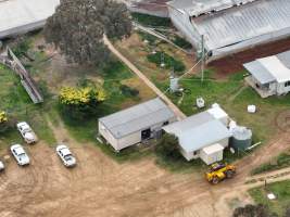 Drone flyover of piggery - Captured at Golden Grove Piggery, Young NSW Australia.