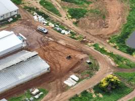 Drone flyover of piggery - Captured at Golden Grove Piggery, Young NSW Australia.