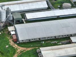 Drone flyover of piggery - Captured at Golden Grove Piggery, Young NSW Australia.