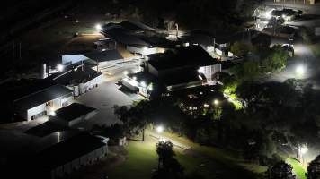 Breakout River Meats - Night shot to demonstrate facility lighting - Captured at Cowra Meat Processors, Cowra NSW Australia.