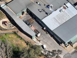 Drone flyover of slaughterhouse - Captured at Game Meats Company Slaughterhouse, Eurobin VIC Australia.