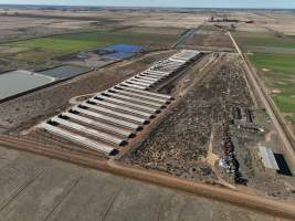 Drone flyover of piggery - Captured at Van der Drift & Sons Piggery, Macorna VIC Australia.