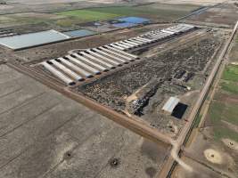 Drone flyover of piggery - Captured at Van der Drift & Sons Piggery, Macorna VIC Australia.